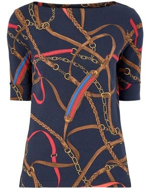 Ralph Lauren Judy Mid Sleeve T Shirt - Blue