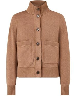 Varley Button Through Fleece Lounge Sweatshirt Bronze - Brown