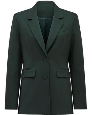 Forever New Clarette Nipped Waist Blazer - Green
