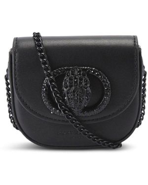Kurt Geiger Micro Chelsea Saddle Drench Bag - Black