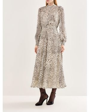 Marella Mastro Tailored Midi Dress - Natural