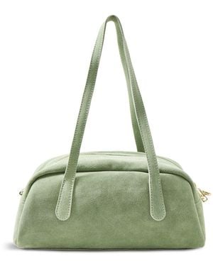 Marlon Manny Suede Tote Bag - Green