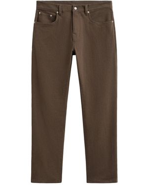 GANT Soft Twill Straight Jeans - Brown