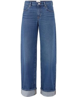 FRAME The Cuffed Low Bow 100% Jeans - Blue