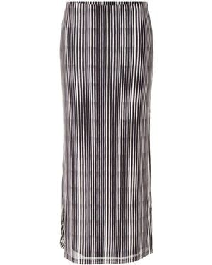 Pretty Lavish Shea Jersey Maxi Skirt - Grey