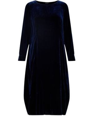 Grizas Velvet Long Sleeve Dress - Blue