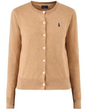 Polo Ralph Lauren Long Sleeve Knit Cardigan - Natural