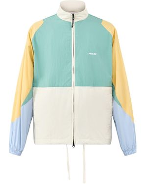 Parlez Cover Track Jacket Multi - Blue