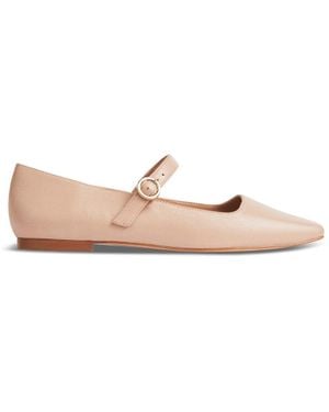LK Bennett Willow Fawn Mary Jane Flats - Natural