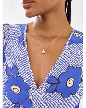 Missoma Eny Lee Parker Flower Drop Necklace - Blue