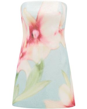Forever New Ria Strapless Sequin Mini Dress - White