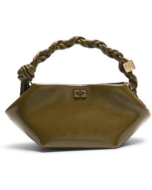 Ganni Women's Mini Patent Bou Bag - Green
