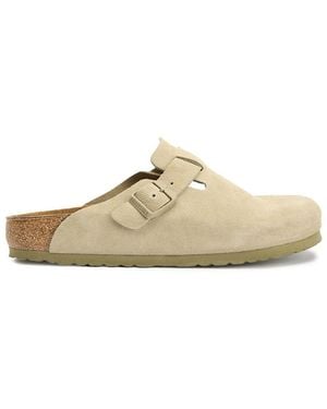 Birkenstock Boston Suede Sandals - Metallic