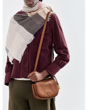 Polo Ralph Lauren Marcy Medium Crossbody Bag Tan - Red