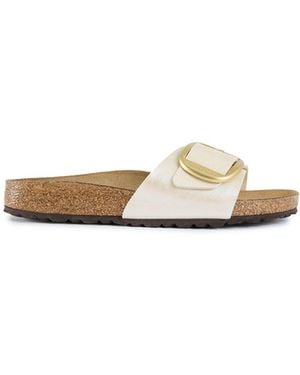 Birkenstock Madrid Big Buckle Sandals Pearl - White