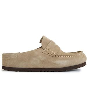 Birkenstock Naples Wrapped Suede-Inspired Sandals - White