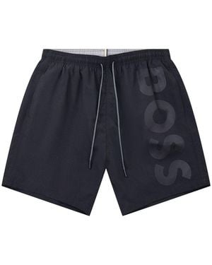 BOSS Orca Logo Swim Shorts - Blue