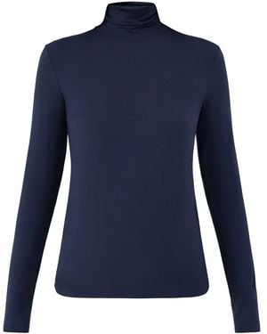Weekend by Maxmara Multif Roll Neck Top - Blue