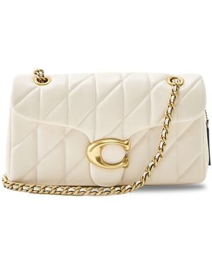 COACH Women's Quilted Tabby Shoulder 26 - White
