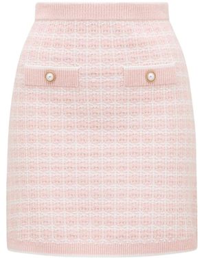 Forever New Louise Boucle Knitted Skirt - Pink