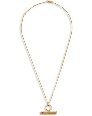 Rachel Jackson Personalised T-Bar Necklace - White