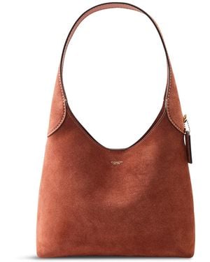 COACH Suede Brooklyn Shoulder Bag 28 Clay - Multicolour