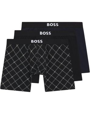 BOSS Boxer Brief 3 Pack One - Black