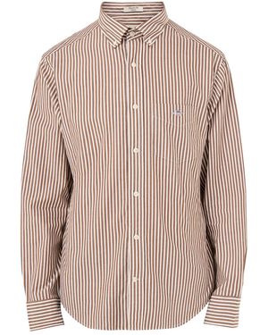 GANT Classic Poplin Stripe Shirt - Pink
