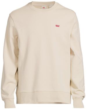 Levi's Men's The Original Housemark Crewneck Sweatshirt - White