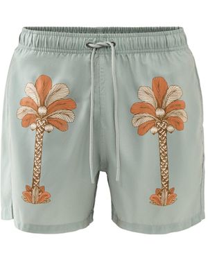 Boardies Oasis Palms Premium Swim Shorts - Blue