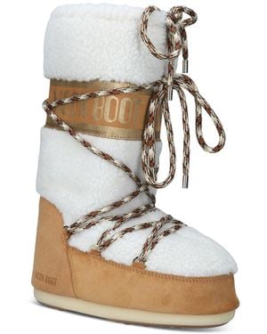 Moon Boot Icon Shearling - White