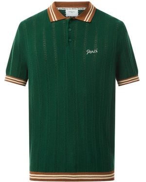 Percival Men's Hq Knitted Polo Shirt - Green