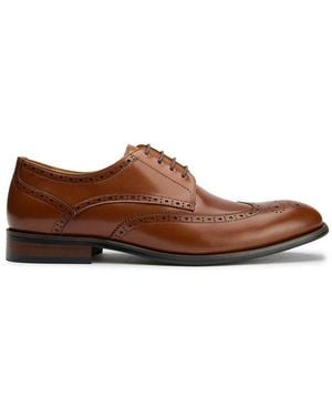 Sole Ldn Hoggle Brogue Shoes - Brown
