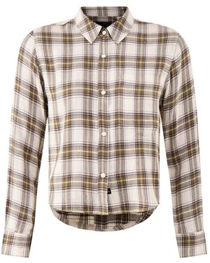 Rails Malin Cropped Brushed Shirt Multi - White