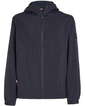 Tommy Hilfiger Water Resistant Packable Hooded Portland Jacket - Blue