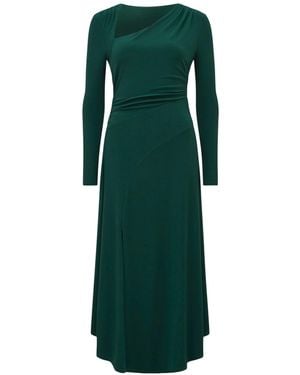 Forever New Women's Sawyer Asymmetrical Drape Dress - Green