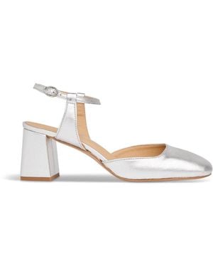 Whistles Women's Matilda Block Heel Shoe - White