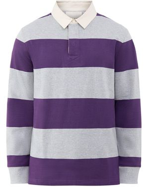 GANT Striped Heavy Rugger - Purple