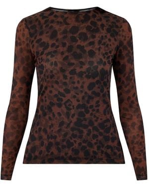 Nobody's Child Mesh Spencer Top - Brown