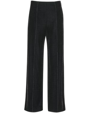 Whistles Velvet Full Length Trousers - Black