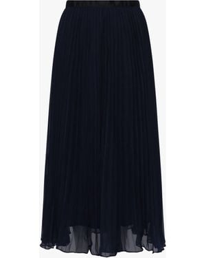 French Connection Women's Pleated Solid Skirt - Blue