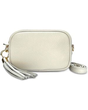 Apatchy London The Mini Tassel Phone Bag - White