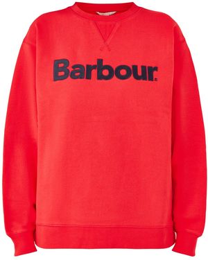 Barbour Hartland Crew Sweatshirt - Red