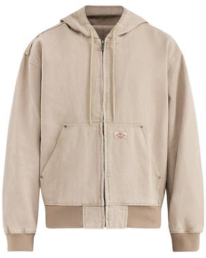 Dickies Canvas Hooded Bomber Jacket - Natural