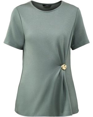 Vero Moda Vira Short Sleeve Midi Top - Green