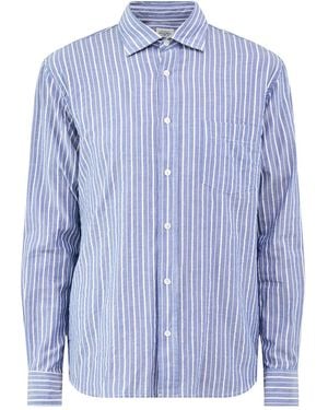 Hartford Long Sleeve Shirt - Blue