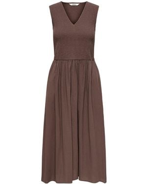 ONLY Noema Sleeveless Smock Dress - Brown