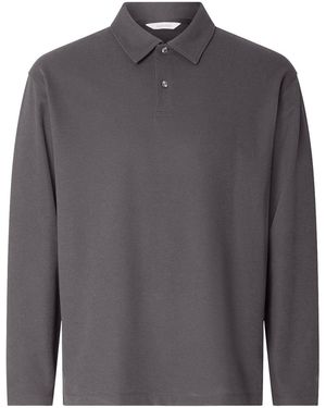 SELECTED Relax Aiden Long Sleeve Polo Shirt - Green