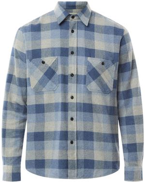 Hartford Pocket Check Shirt - Blue