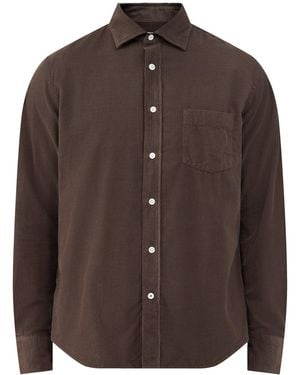 Hartford Paul Baby Cord Shirt - Brown